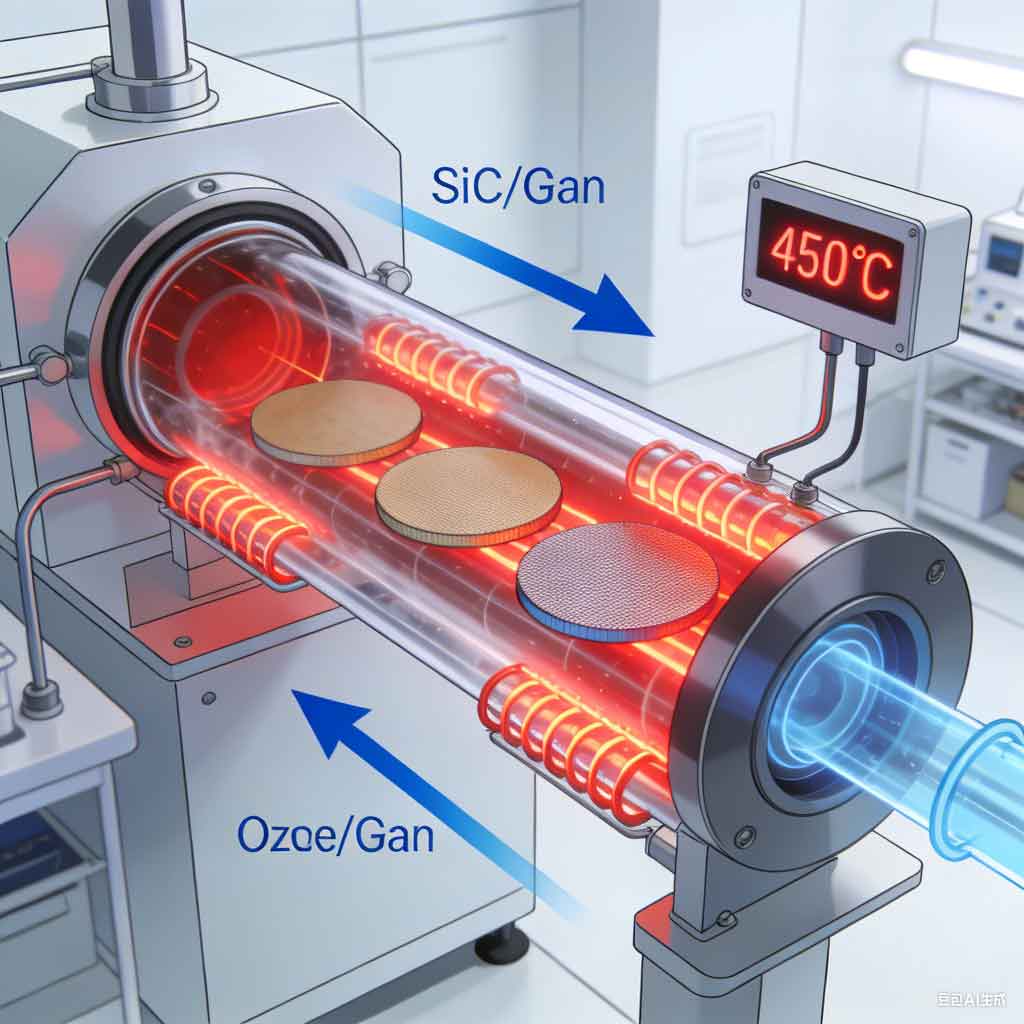 管式炉中臭氧对 SiC / GaN 等宽禁带半导体的氧化处理方法