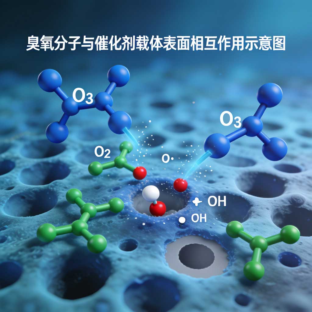 臭氧气氛提升催化剂载体表面活性研究